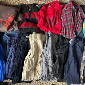 Boys 8/10 pants and shirts